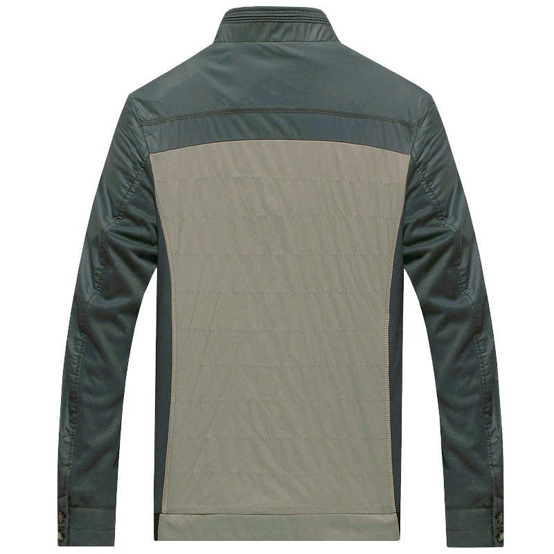 Sportig teknisk jacka med kontrastdetaljer för män, skorter