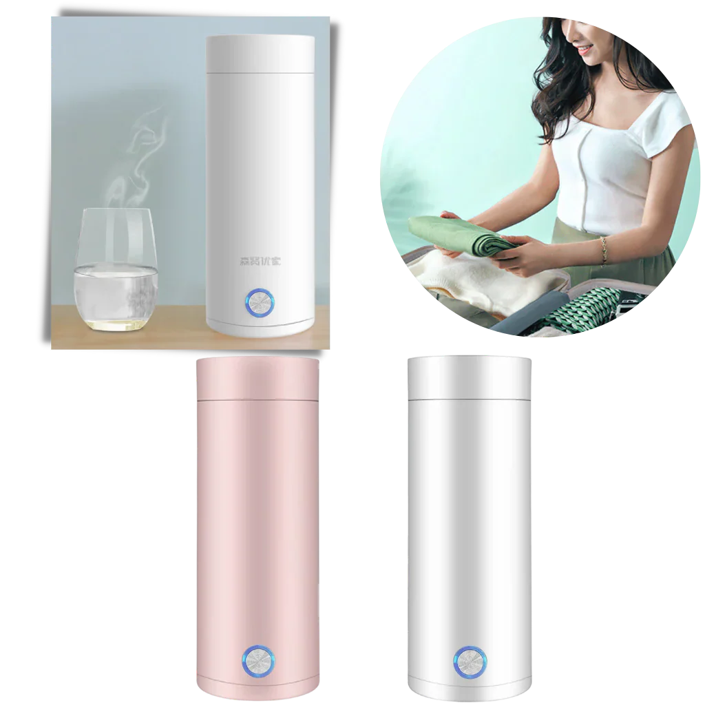 Skorter | Portable Water Boiler 400ml – Compact Travel Kettle with Intelligent Temperature Control & Double Insulation