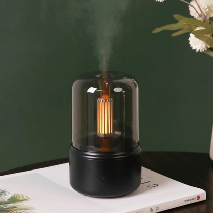 Skorter | Retro Aroma Diffuser with Night Light - USB Essential Oil Air Humidifier for Home and Office