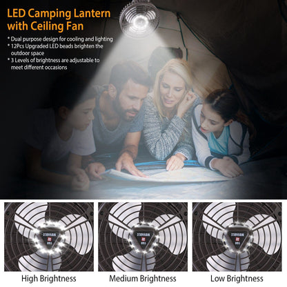 Skorter | 10400 mAh Portable Camping Fan