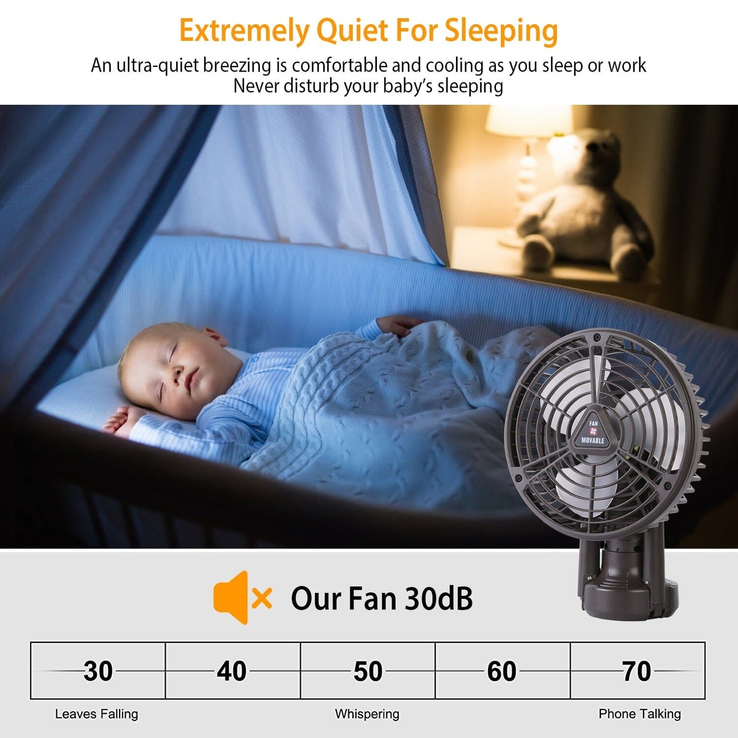 Skorter | 10400 mAh Portable Camping Fan