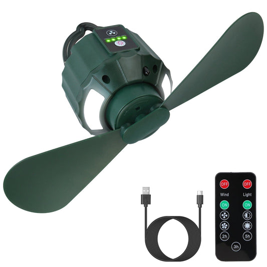 Skorter | 10400mAh USB Battery Powered Hanging Tent Lantern Fan Power Bank