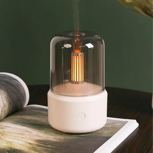Skorter | Retro Aroma Diffuser with Night Light - USB Essential Oil Air Humidifier for Home and Office