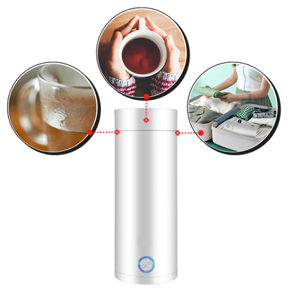 Skorter | Portable Water Boiler 400ml – Compact Travel Kettle with Intelligent Temperature Control & Double Insulation