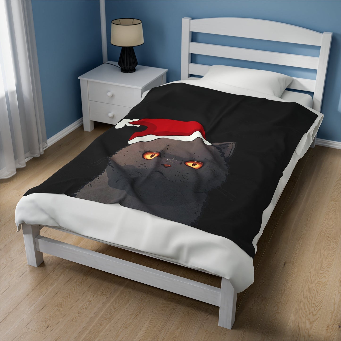 Skorter | Black Cat Blanket Plush Throw