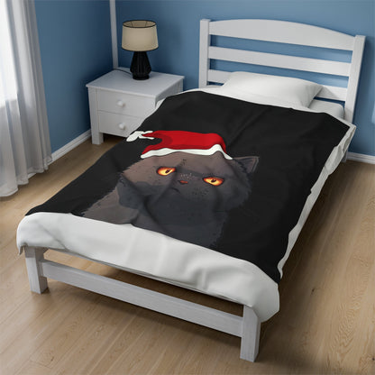 Skorter | Black Cat Blanket Plush Throw