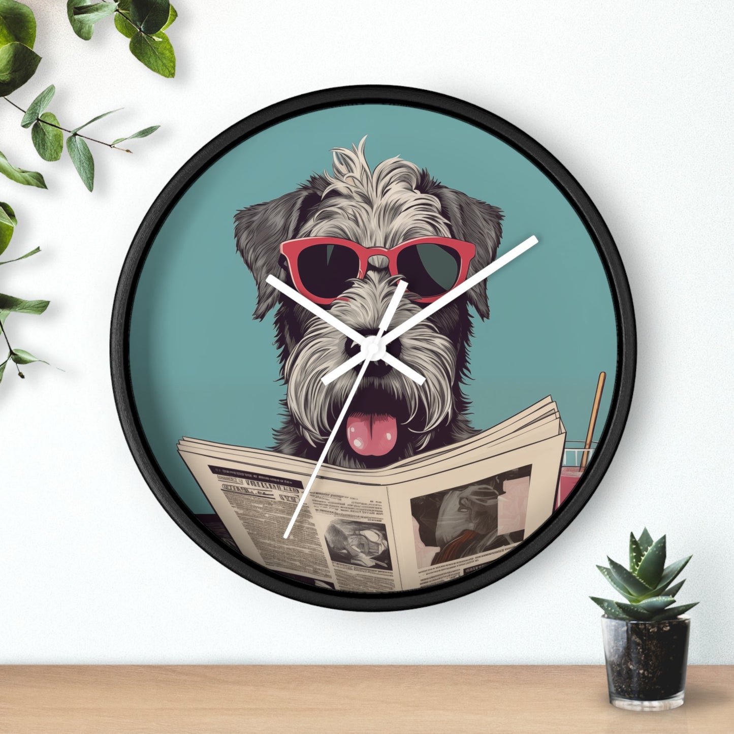 Skorter | Reading Newspaper Wall clock