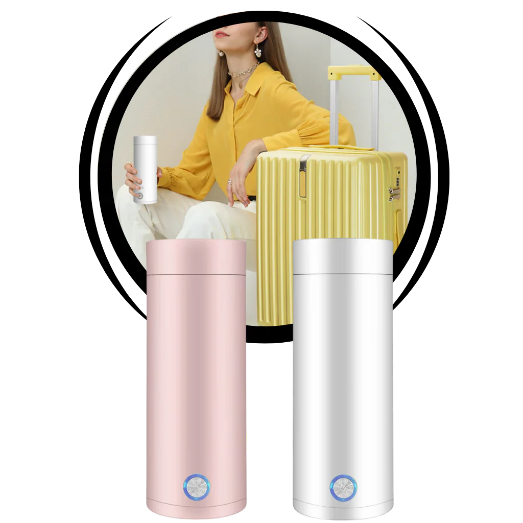 Skorter | Portable Water Boiler 400ml – Compact Travel Kettle with Intelligent Temperature Control & Double Insulation