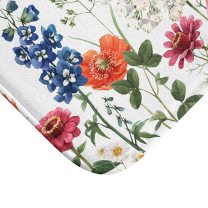 Skorter | Floral Garden Bath Mat Decor Rug