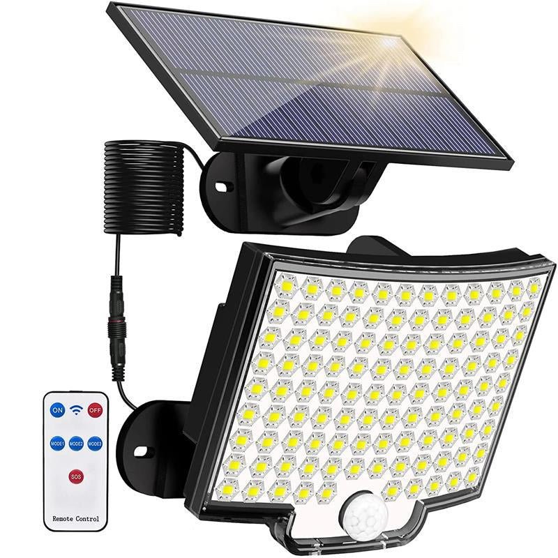 106LED Outdoor Solar Light With Motion Sensor Light With Remote Control - SKØRTER