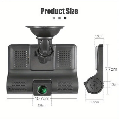 Skorter | 1080P 3-camera recorder Dash Cam with night vision