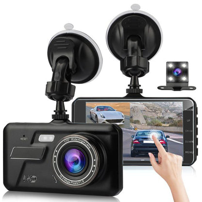 Skorter | 1080P 4-inch touchscreen dual dash cam