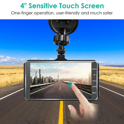 Skorter | 1080P 4-inch touchscreen dual dash cam