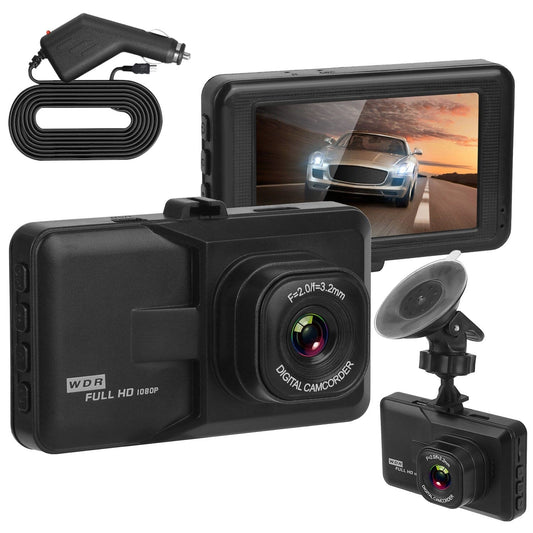 Skorter | 1080P Car DVR 3" Camera Dash Cam with 100° Angle Loop Recording Motion Detection