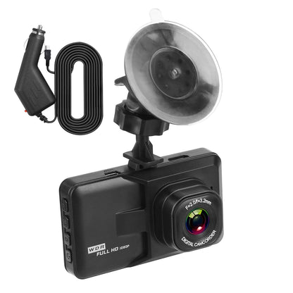 Skorter | 1080P Car DVR 3" Camera Dash Cam with 100° Angle Loop Recording Motion Detection