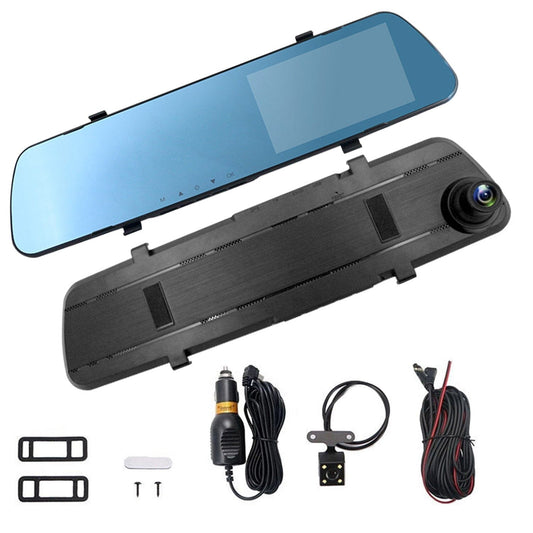 Skorter | 1080P Car DVR 4.3 inch Dash Cam with 140° Angle Loop Recording
