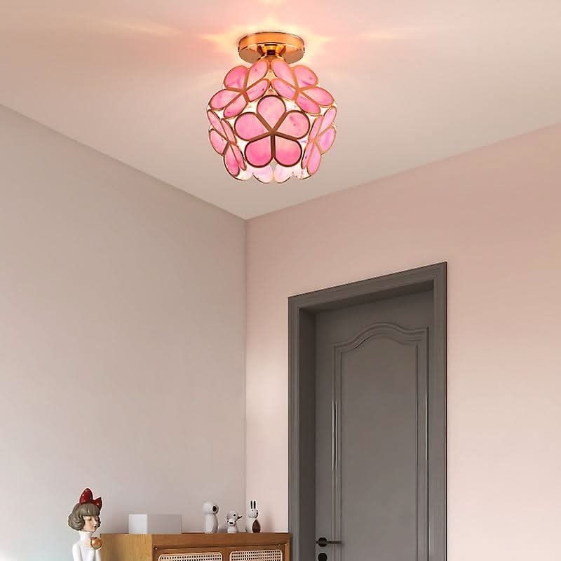 Skorter | Flowers Style Glass Hallway Ceiling Light