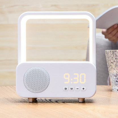 Skorter | 3-in-1 Rechargeable Bluetooth Speaker with Clock & Dimmable Colorful Light