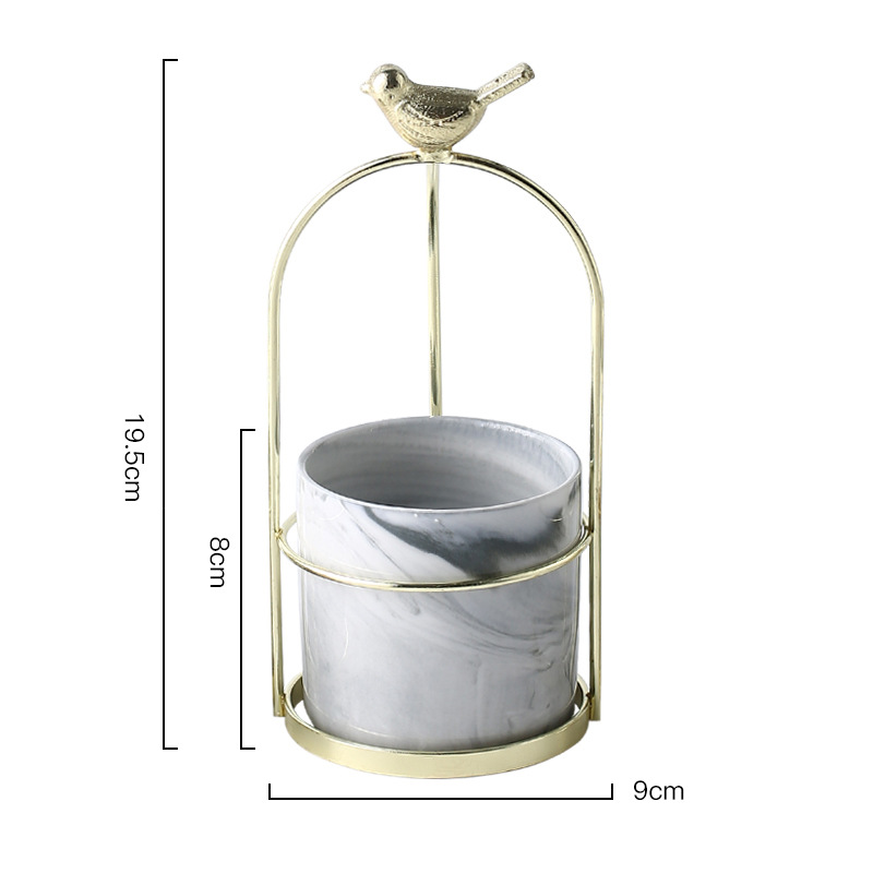 Skorter | Flower plant pots with bird design for stylish decoration
