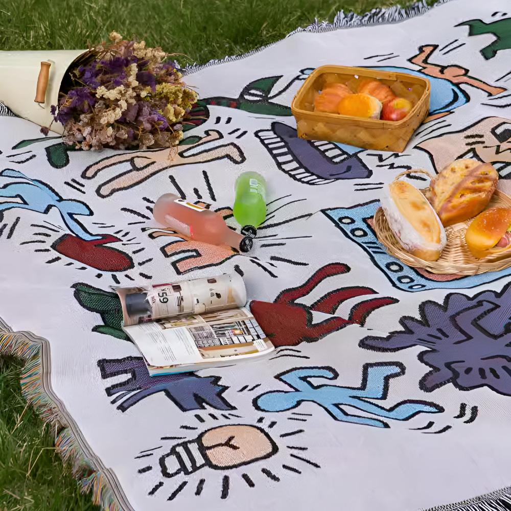 Skorter | Bold Expressions Tassel Blanket