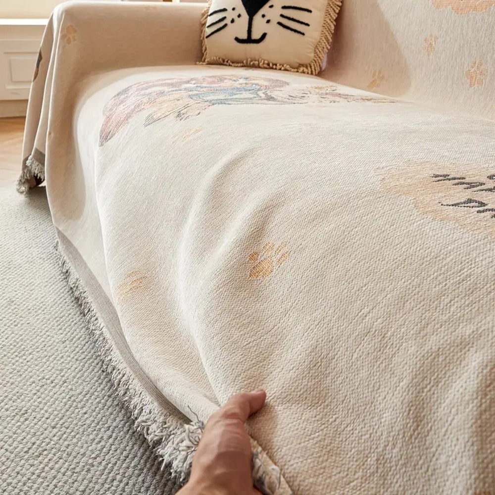 Skorter | Amara Floral Reversible Sofa Cover