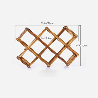 Skorter | Folding Freestanding Wooden Wine Rack