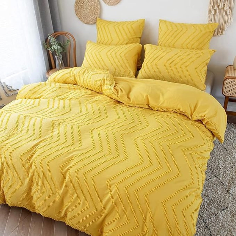 Skorter | Chevron Plush Quilt Cover | 3pcs Set
