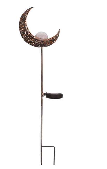 Skorter | Solar Garden Light made of Metal – Waterproof LED Design in Moon, Flame, Sun or Star Shape