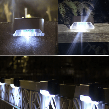 Skorter | Self-Adhesive Solar Outdoor Lights – Waterproof Wall-Mounted LED Step Lamps for Gardens, Patios & Pathways