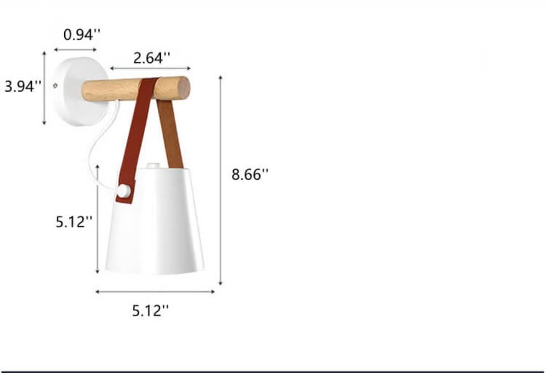 Skorter | Three-arm - Wall lamp with iron lamp cone and wooden arm