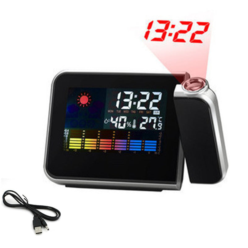 skorter | Rotating Projection Color Screen Temperature Electronic Clock