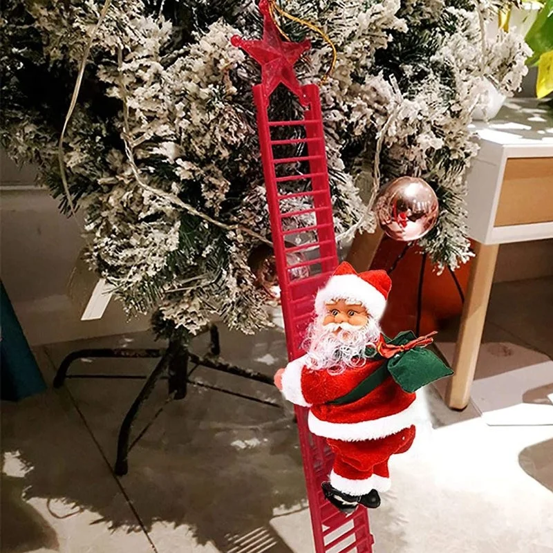 skorter | Electric Santa Claus Climbing Ladder With Music