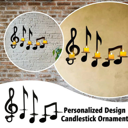 skorter | Black Music Notes Wall Lamp