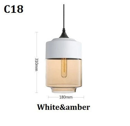 Skorter | EternaGlow Pendant Light made of Glass and Wood | Elegant Design for Your Home