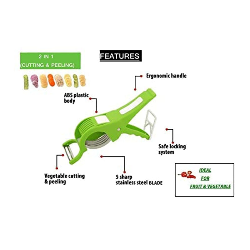 skorter | 2 In 1 Vegetable Cutter with Peeler