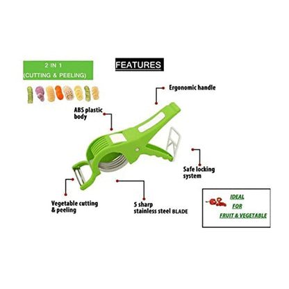 skorter | 2 In 1 Vegetable Cutter with Peeler