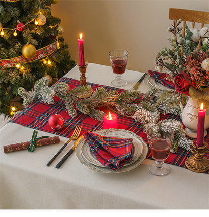 Skorter | Christmas Party Traditional Scottish Check Pattern Tablecloth