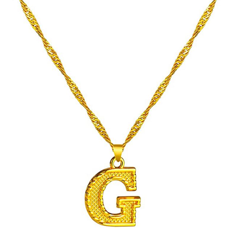 Skorter | 18K gold-plated initial letter necklace
