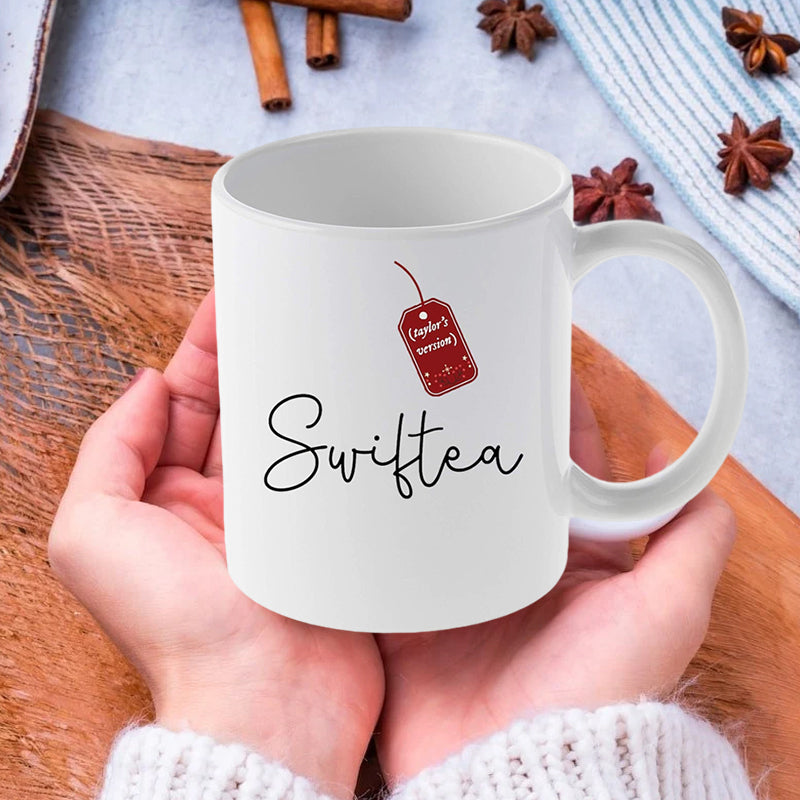 skorter | Floral Music Album Swiftea Mug
