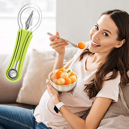 skorter | 4 In 1 Stainless Steel Fruit Melon Baller Scooper Set