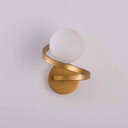 Skorter | Modern minimalist curved LED wall lamp with 1 light