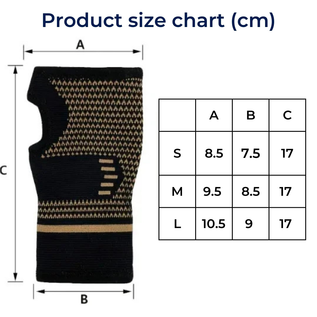 Skorter | FlexSupport Wrist Brace with Heat Pad for Back Pain – Breathable Support for Injuries, Chronic Pain & Post-Surgery Recovery
