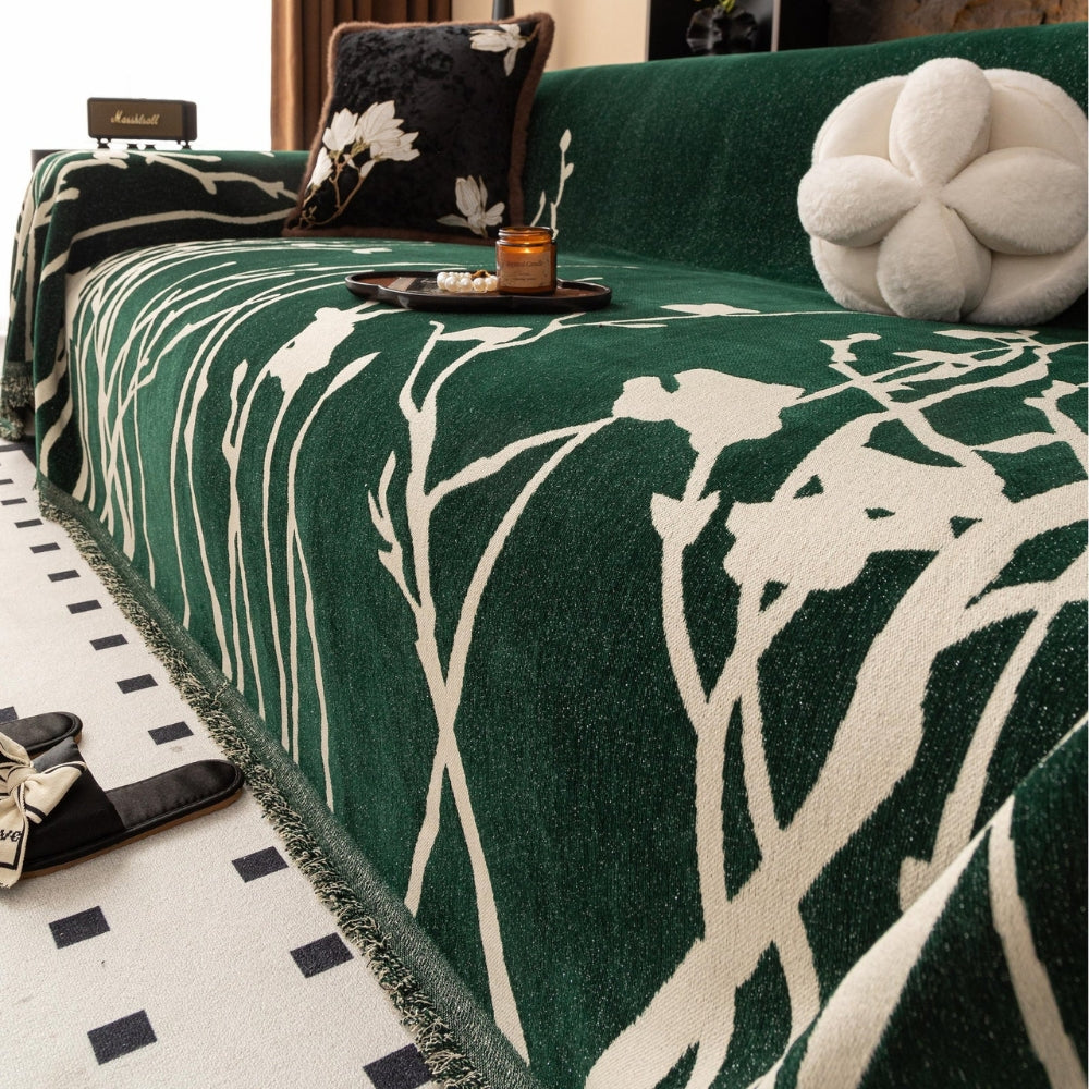 Skorter | Twilight Branches Chenille Sofa Cover