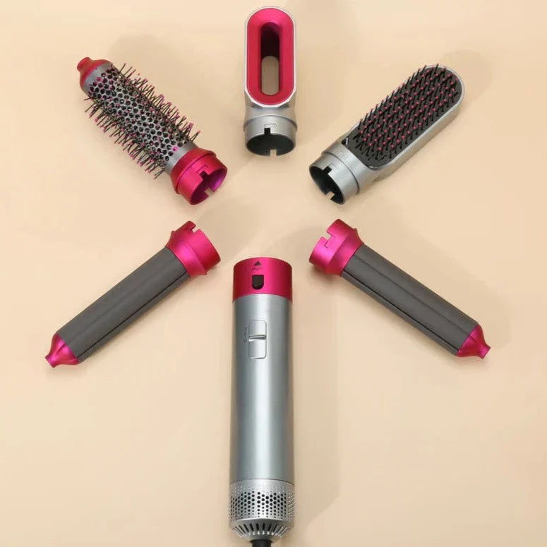 Skorter | 5-in-1 Hair Styler | Auto Curler, Blow Dryer & Flat Brush for All Hair Types at Home