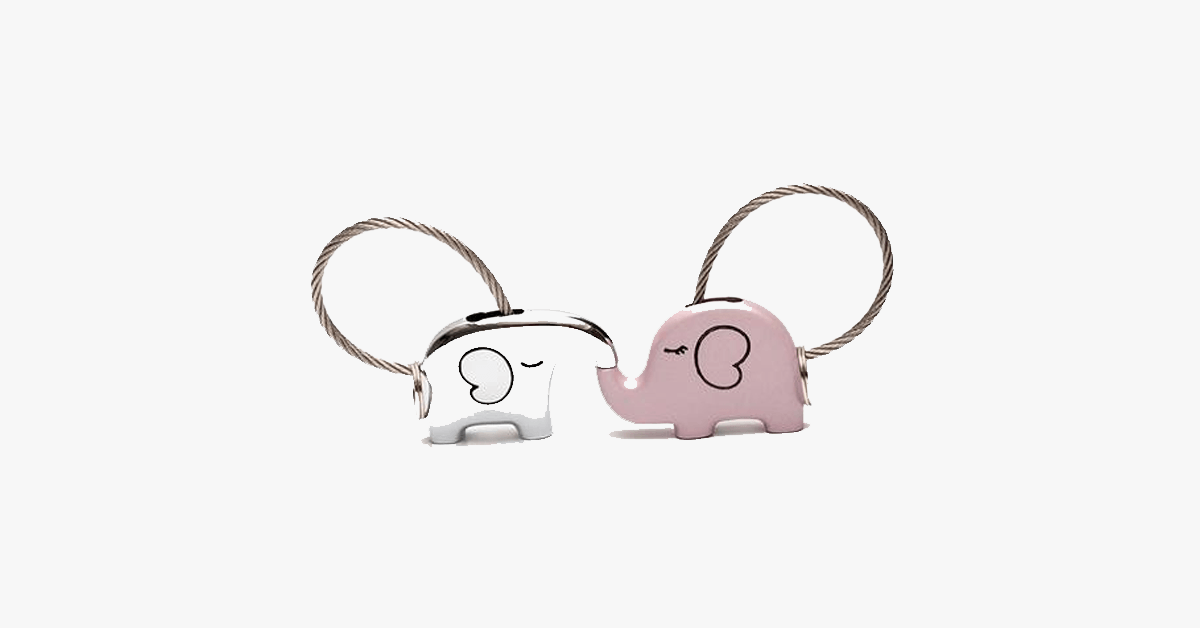 Skorter | Elephant Love Keychain Set