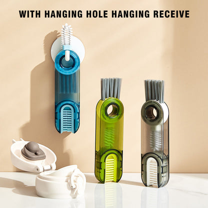 skorter | 3 In 1 Cleaning Brush Multi-Function Bottle Gap Cleaner Brush