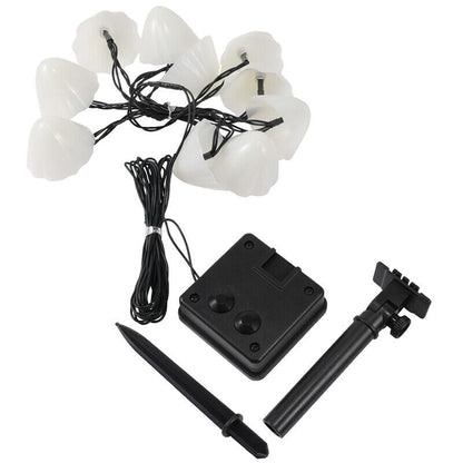 Skorter | LED Solar String Lights Ground Stake Mushroom Lights