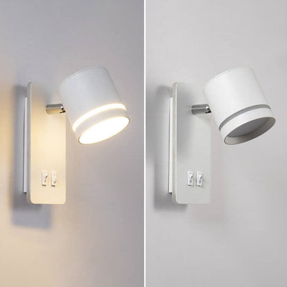 Skorter | Minimalistic rectangular spotlight swivel LED reading wall lamp