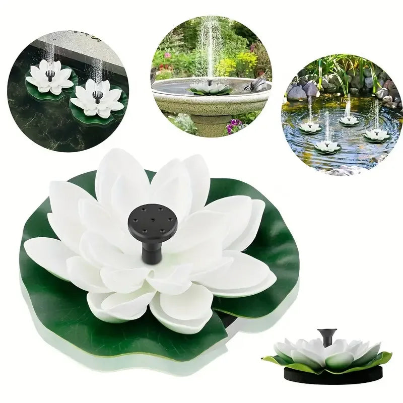 Skorter | Lotus-shaped solar fountain pond decoration