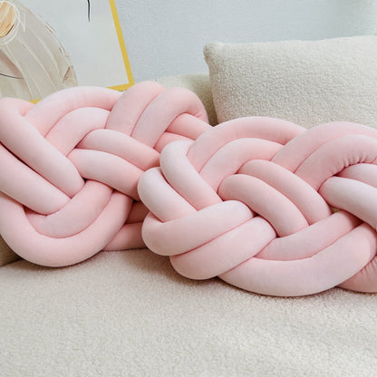 Skorter | 2 Pieces Button Ball Cushions - Soft Plush Cushions, Decorative Cushions for Bed, Sofa and Living Room